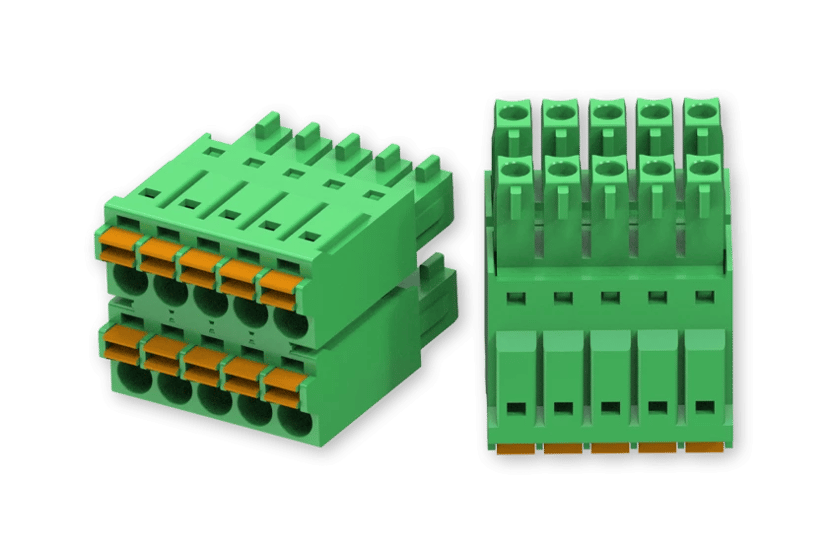 Teltonika Terminal block 2 x 5, 2 x 3 Green