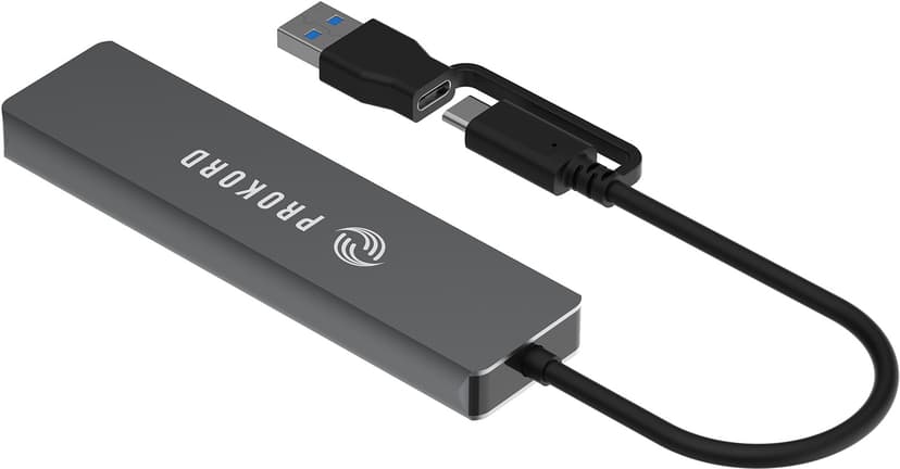 Prokord USB 3.2 Gen 2-hub - 4-porte USB-A og USB-C, 10 Gbps