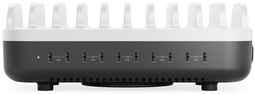 Alogic USB-C stasjonær ladestasjon 10 porter