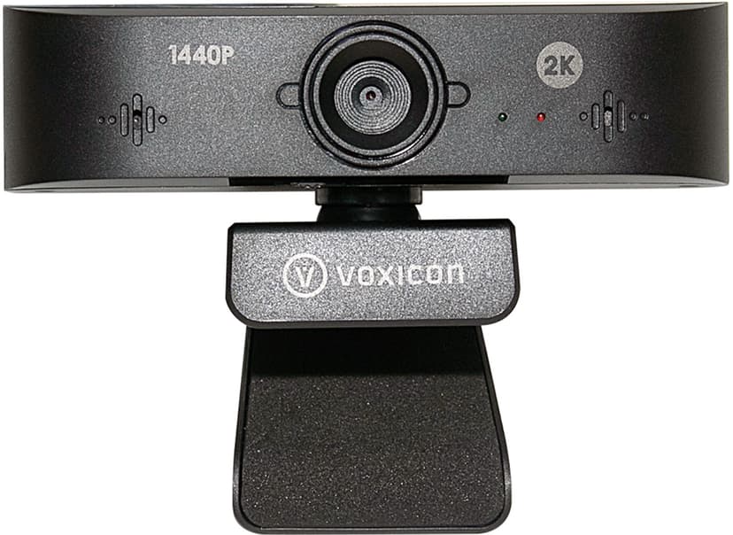 Voxicon CAM675 Pro 2K Webbkamera med Dual Mic och Autofokus