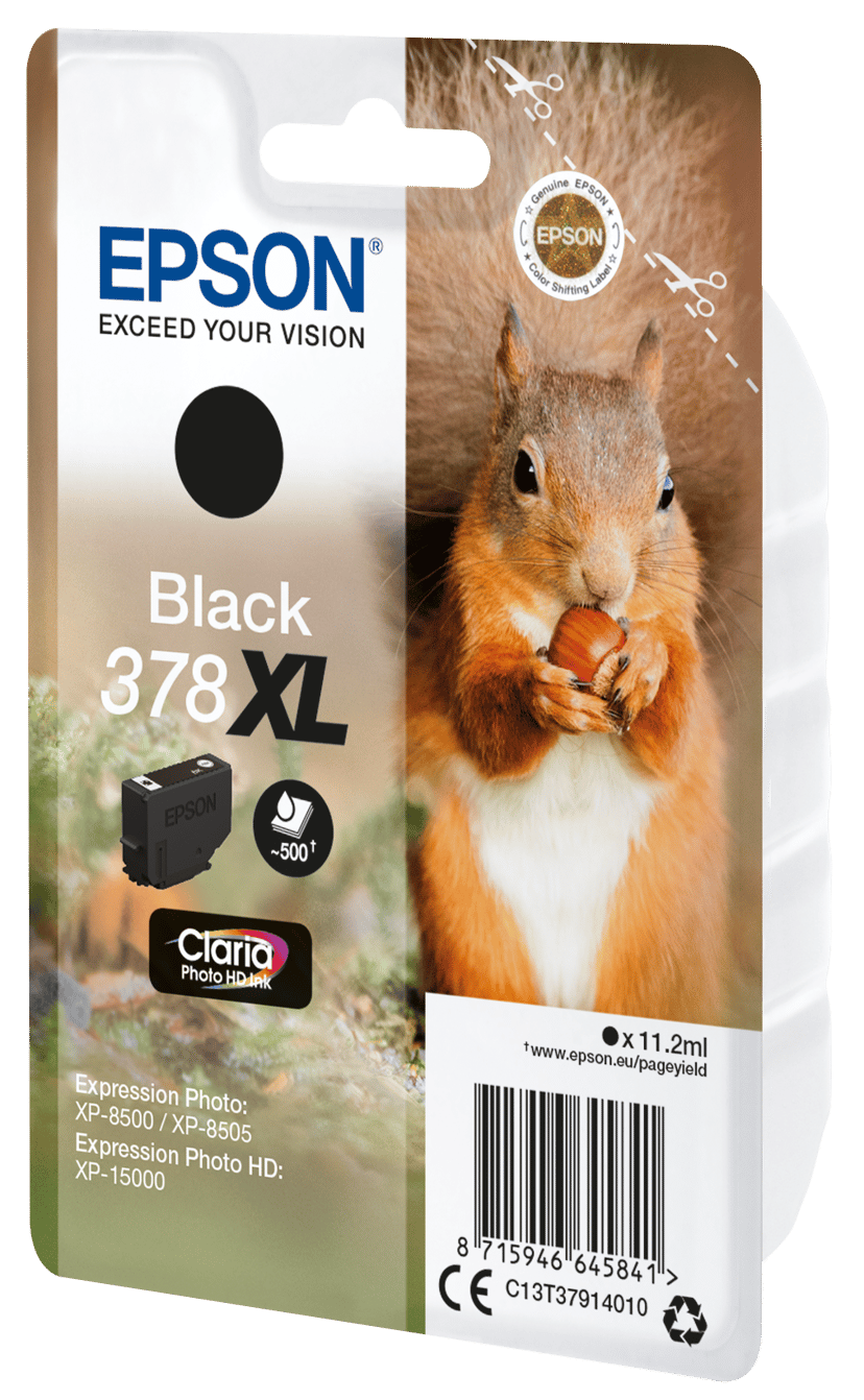 Epson Blekk Svart 11,2 ml 378XL - XP-15000/XP-8500/XP-8505