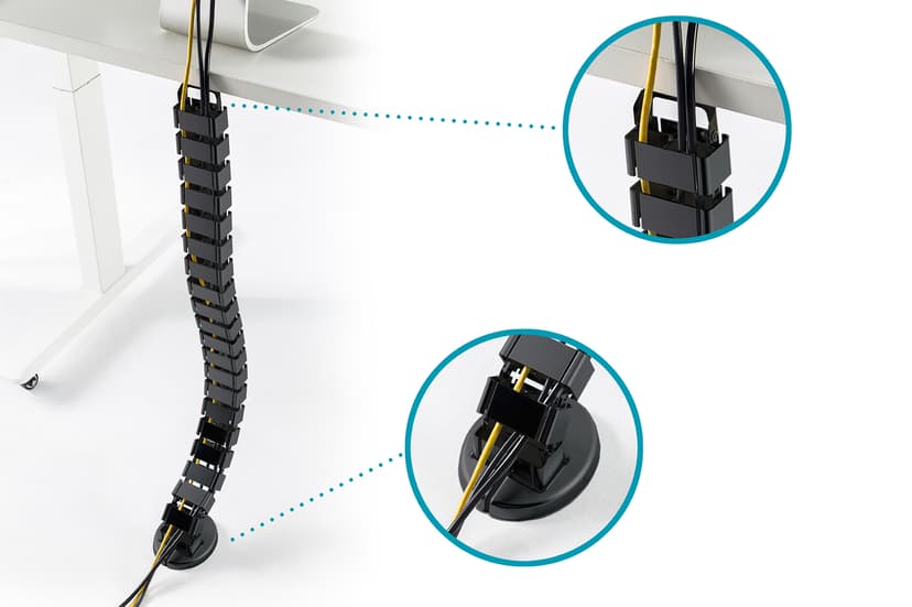Digitus DA-90505 kabelorganisator Skrivebord Kabelæder Sort 1 stk