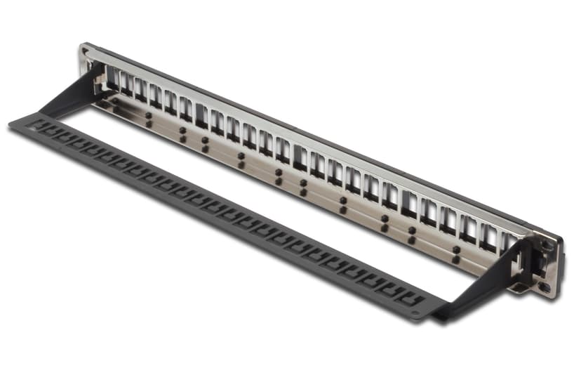 Digitus DN-91411-LF patch paneel 1U Zwart Cat 5e, Cat 6, Cat 6A 1U