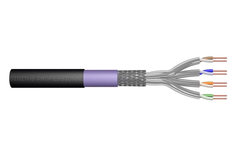 Digitus DK-1741-VH-10-OD nätverkskablar Svart 1000 m Cat7 S/FTP (S-STP) Cat7 1000m Svart