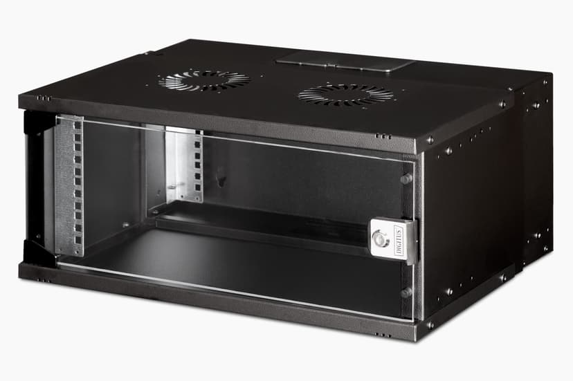 Digitus DN-49201 hylle 4U Veggmonterbar hylle Sort