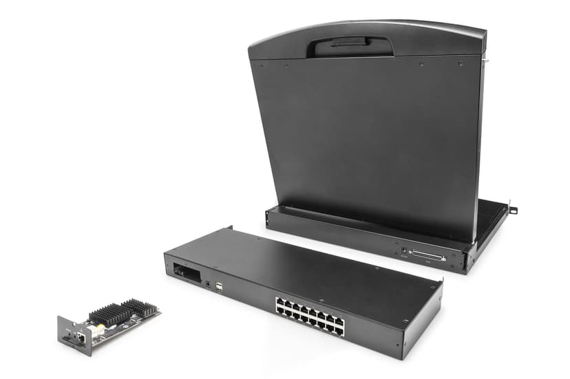 Digitus DS-72217 KVM-switchar Rackmontering Svart