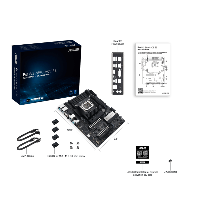 ASUS PRO WS Z890-ACE SE LGA 1851 ATX Hovedkort