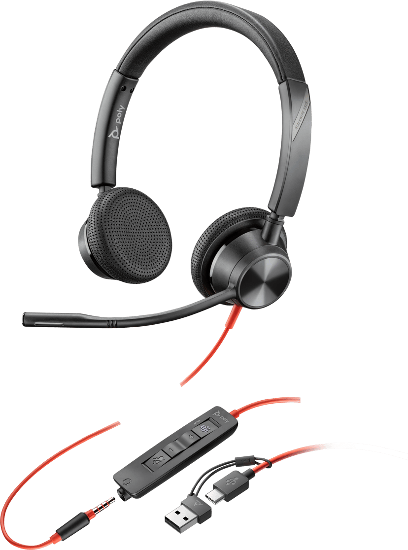 HP BLACKWIRE 3325 USB Type-C Microsoft Teams Svart