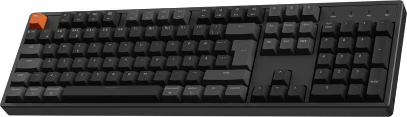 Keychron K10v2 RGB Aluminium Hot Swap QMK  - (Löytötuote luokka 2) Johdollinen ja langaton Keychron Super Brown Pohjoismainen