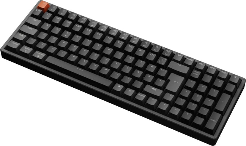 Keychron K4v3 RGB Aluminum Hot Swap QMK Johdollinen ja langaton Keychron Super Red Pohjoismainen