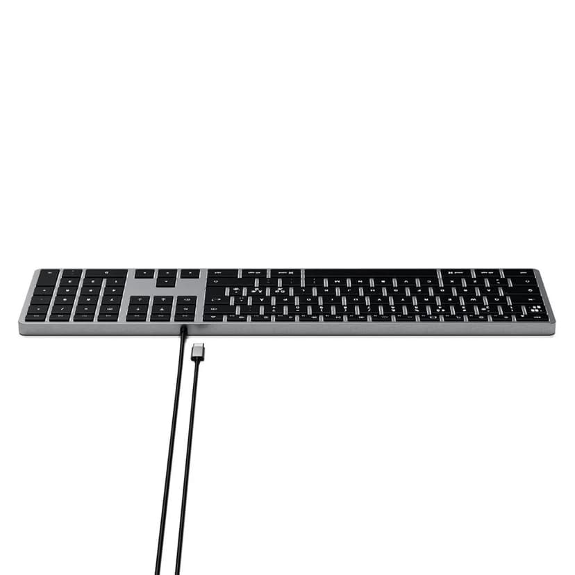 Satechi Slim W3 Wired Backlit Kabel Nordisk