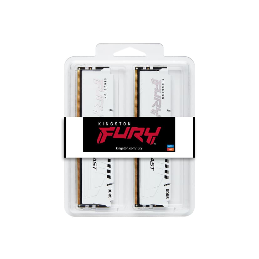 Kingston Fury Beast XMP/EXPO White 32GB 6000MT/s DDR5 288-pin DIMM