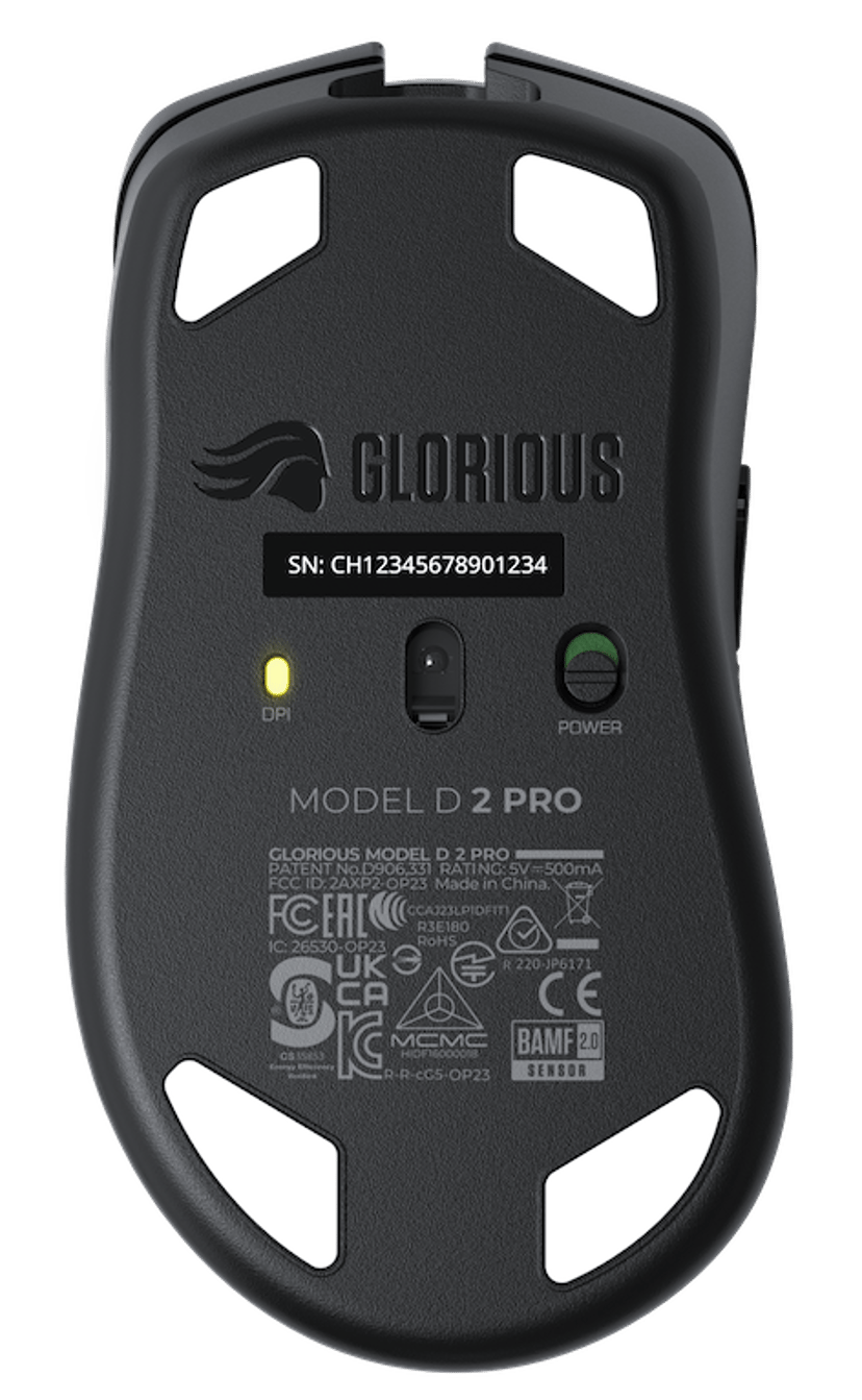 Glorious Gaming Model D 2 PRO Wireless datamus Spilling Høyre hendt RF kabel-fri Optisk 26000 DPI RF kabel-fri