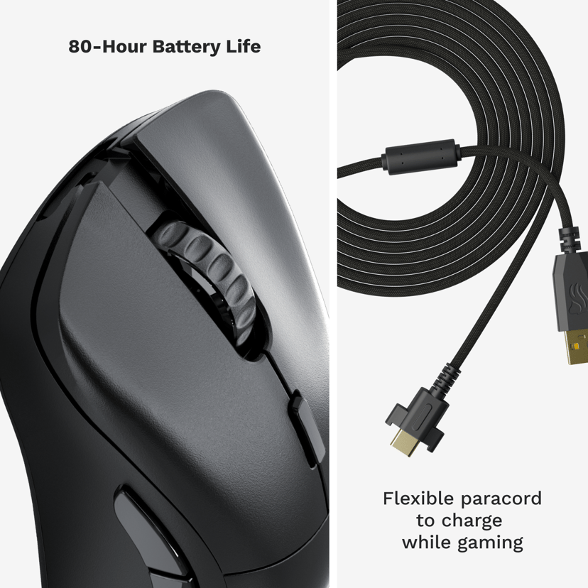 Glorious Gaming Model D 2 PRO Wireless datormöss Spela högerhand RF Trådlös Optisk 26000 DPI RF Trådlös