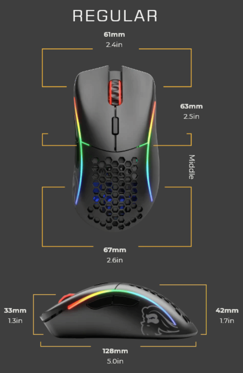 Glorious Model D Matte USB Type-A