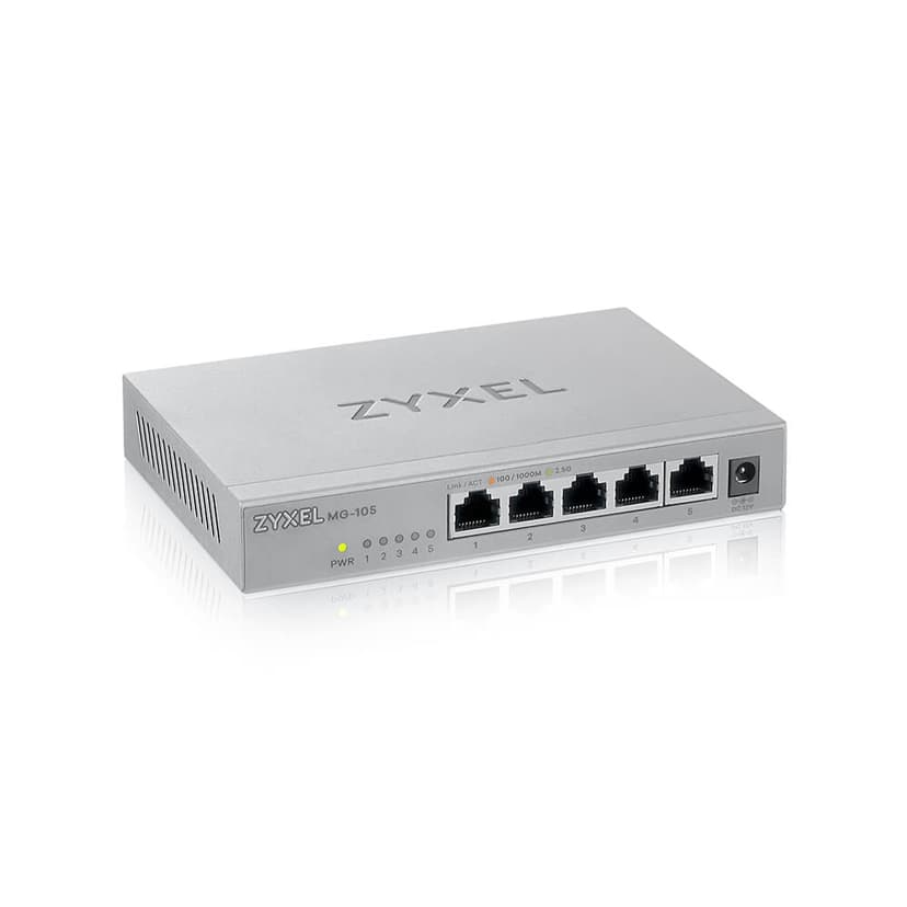 Zyxel MG-105 5-portars 2.5 Gigabit Switch