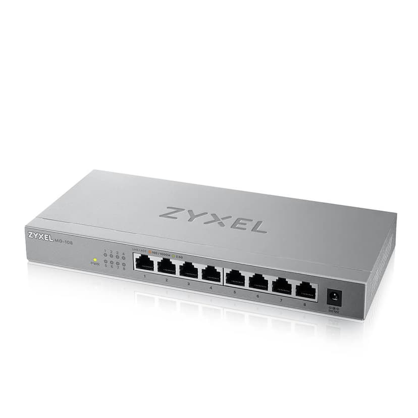 Zyxel MG-108 8-portars 2.5 Gigabit Switch