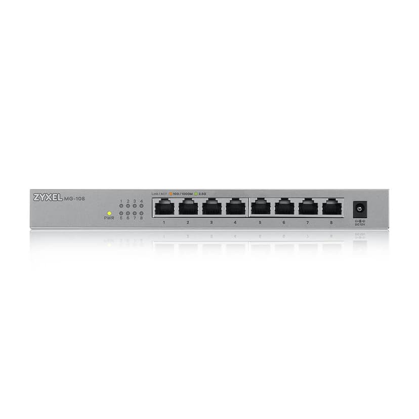 Zyxel MG-108 8-portars 2.5 Gigabit Switch