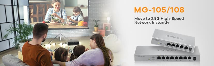 Zyxel MG-105 5-portars 2.5 Gigabit Switch