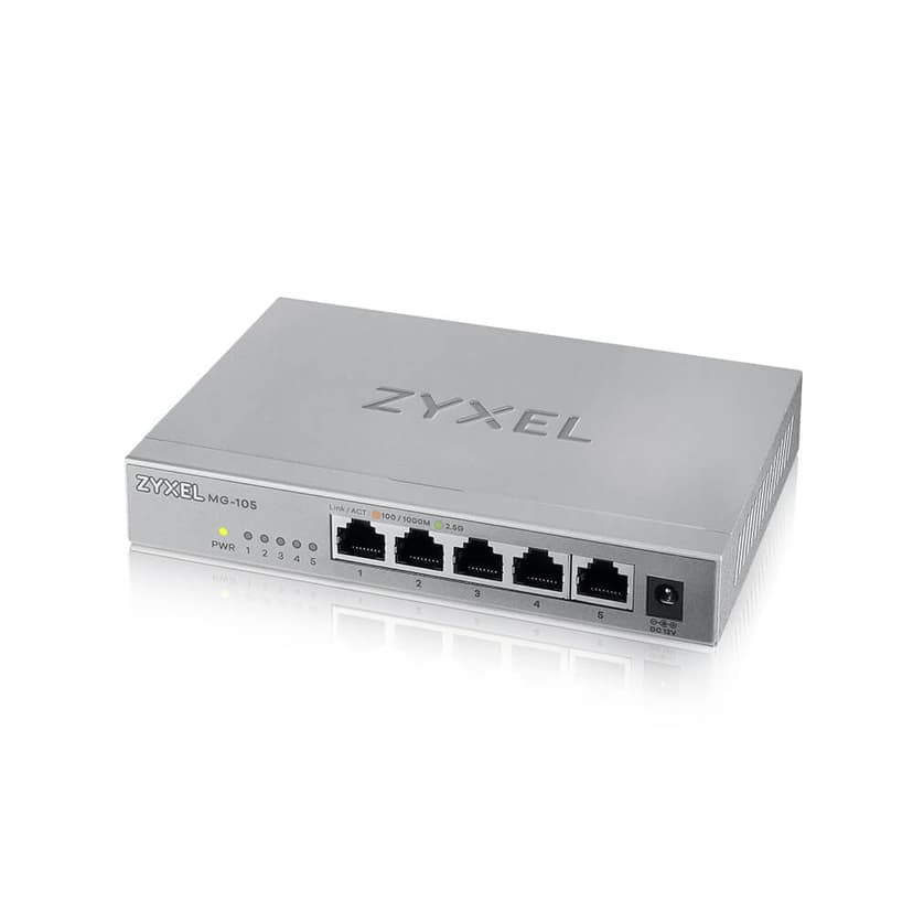 Zyxel MG-105 5-portars 2.5 Gigabit Switch
