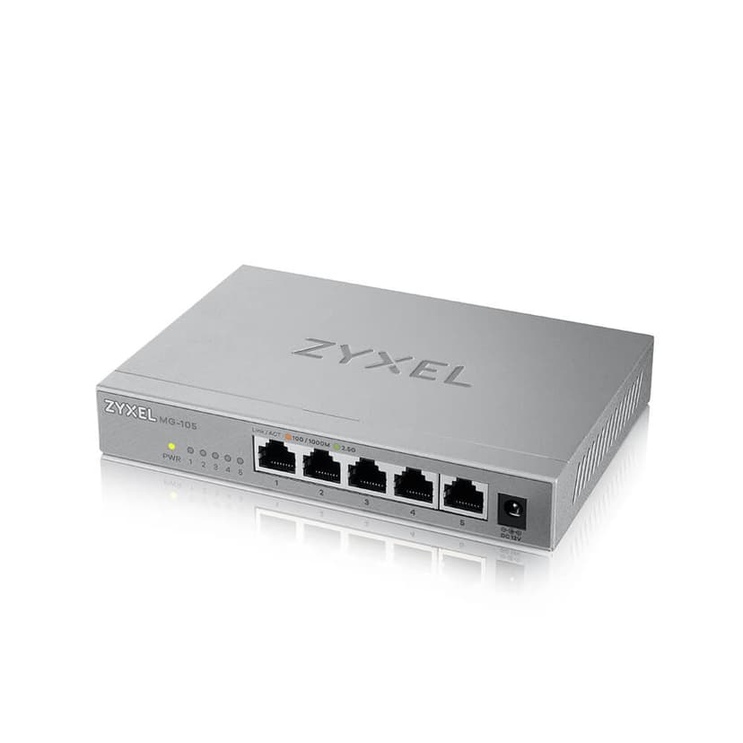 Zyxel MG-105 5-portars 2.5 Gigabit Switch