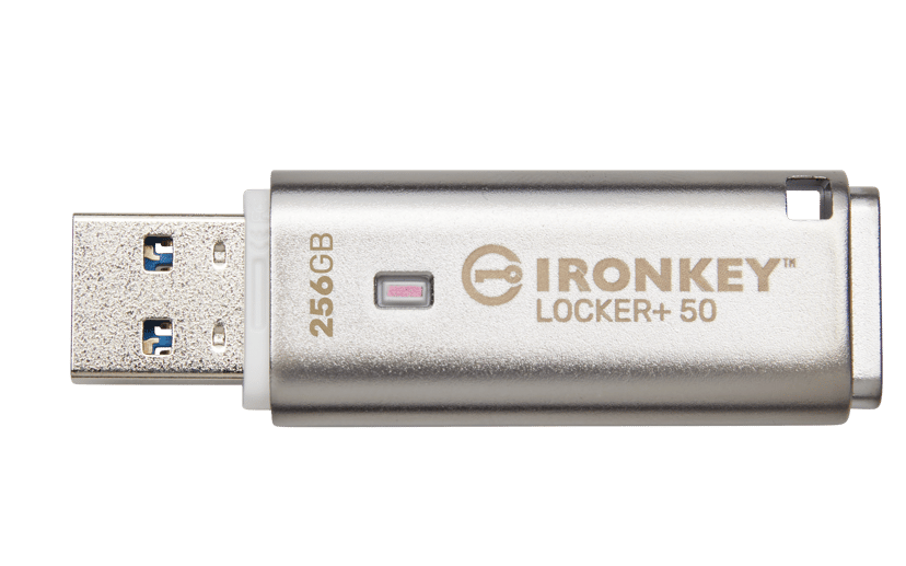 Kingston Ironkey Locker+ 50 256GB USB-A Sølv