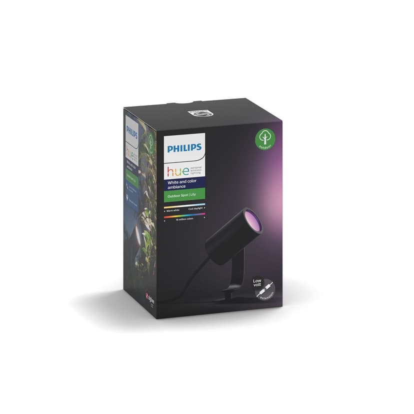 Philips Hue Lily Utomhus Spot Utbyggnadskit Color