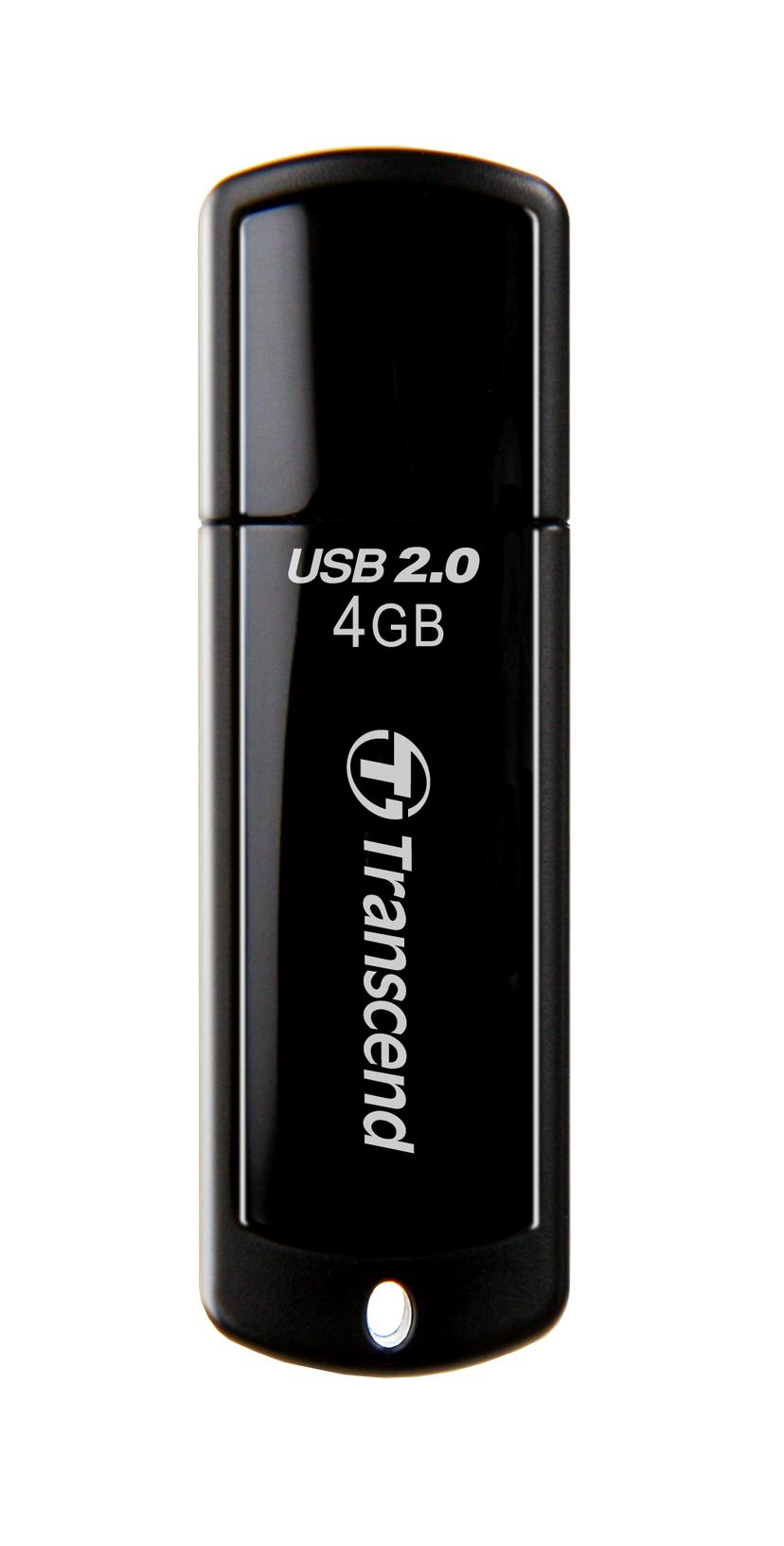 Transcend JetFlash elite JetFlash 350 USB-muisti 4 GB USB A-tyyppi 2.0 musta 4GB USB-A Musta