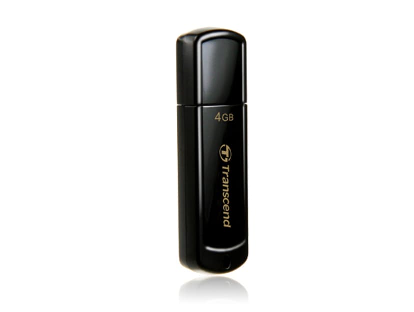 Transcend JetFlash elite JetFlash 350 USB-sticka 4 GB USB Type-A 2.0 Svart 4GB USB-A Svart