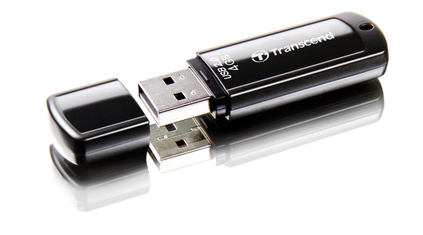 Transcend JetFlash elite JetFlash 350 USB-muisti 4 GB USB A-tyyppi 2.0 musta 4GB USB-A Musta