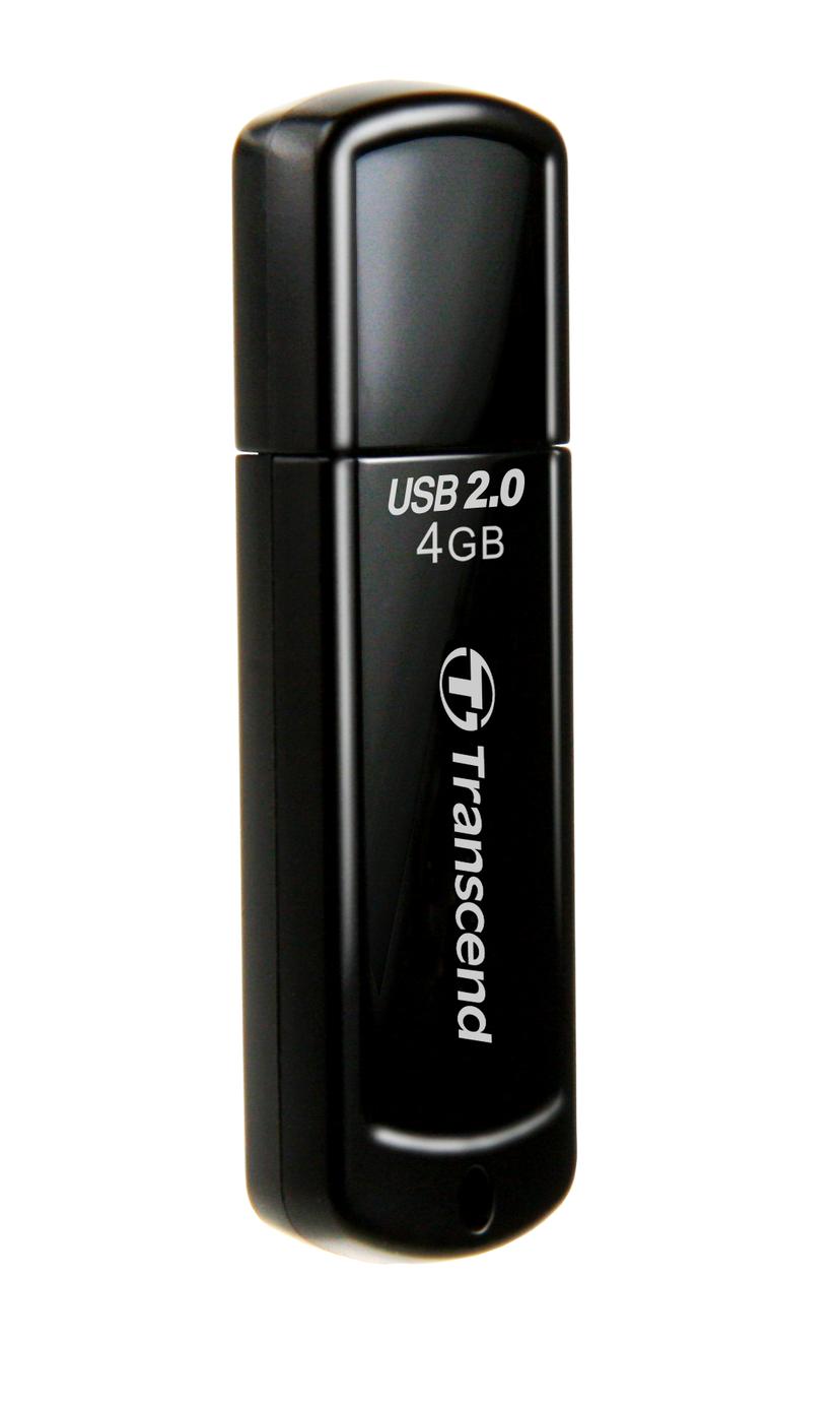 Transcend JetFlash elite JetFlash 350 USB-muisti 4 GB USB A-tyyppi 2.0 musta 4GB USB-A Musta