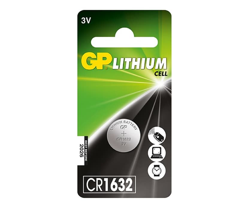 GP CR1632 nappiparisto Lithium 3V