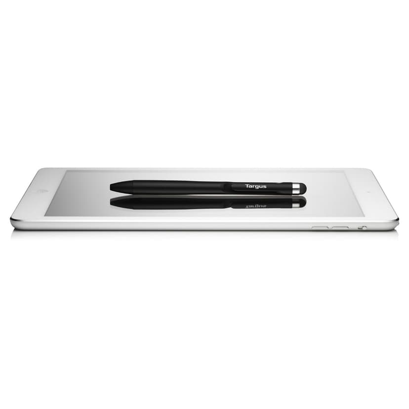 Targus Antimicrobial 2-in-1 Stylus & Pen For Smartphones and Touchscreens Sølv, Sort