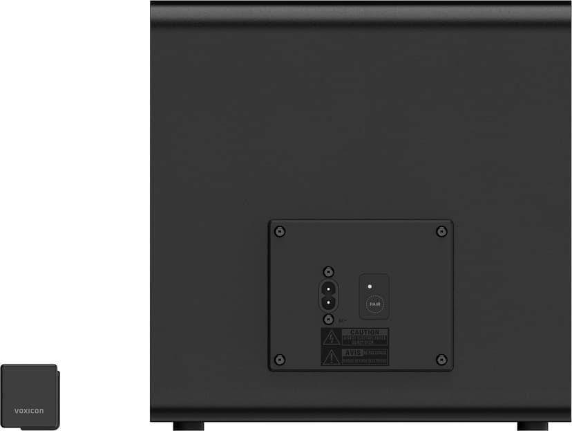 Voxicon VXA-S108 3.1 Channel Soundbar | Dolby Atmos Wireless Subwoofer  - (Löytötuote luokka 2) Musta