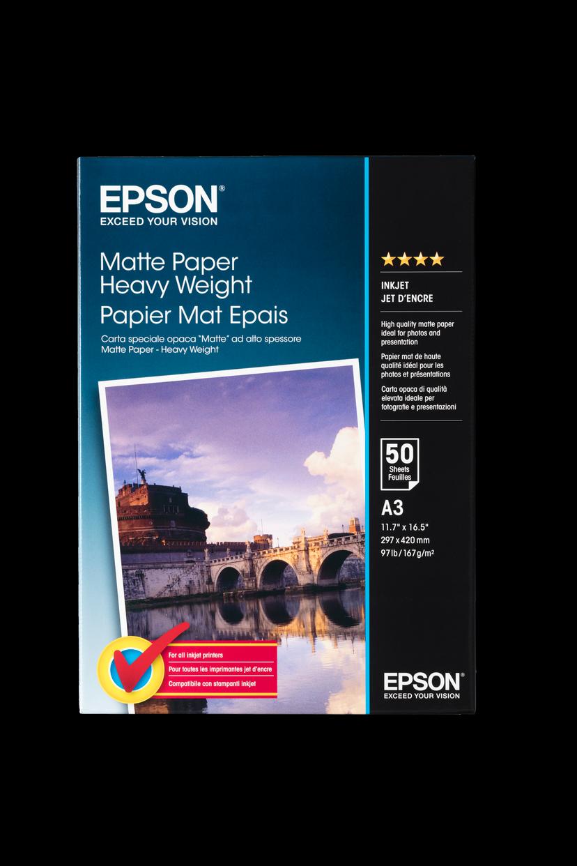 Epson Papir Heavy Weight Matt A3 50 Ark 167g