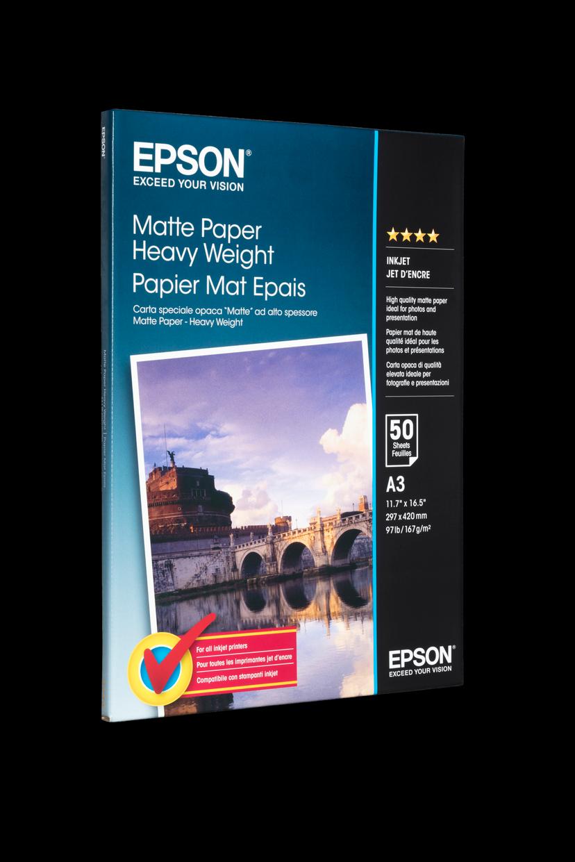Epson Papir Heavy Weight Matt A3 50 Ark 167g