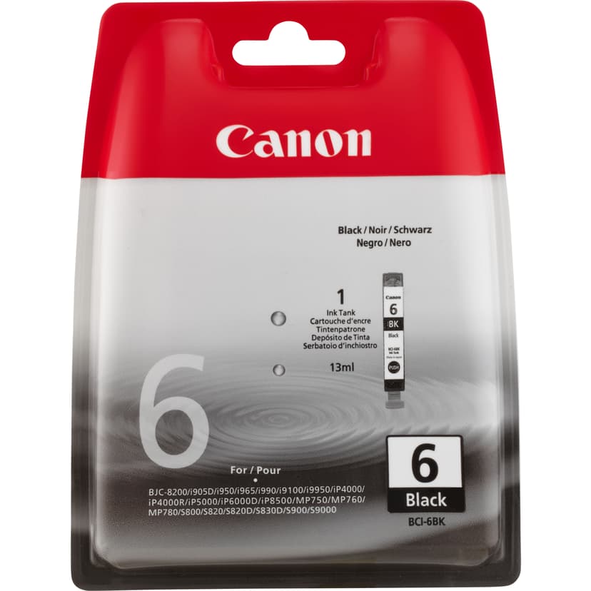 Canon Blekk Svart BCI-6BK - S800/S820D/S900/I990