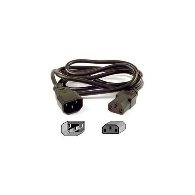 Eaton Powerware strömkabel 1.7 m 1.7m C14 coupler Strömkontakt typ F Svart