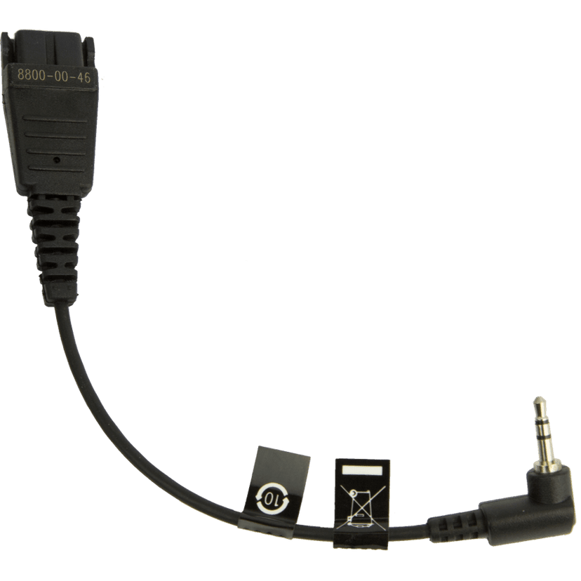 Jabra Hodetelefonkabel 0.15m QD 2.5mm