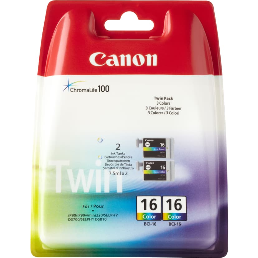 Canon Bläck Färg BCI-16 DS-700/710 2-PACK