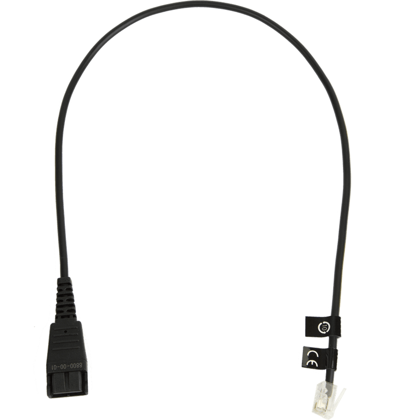 Jabra Kabel til hovedsæt 0.5m QD RJ-10