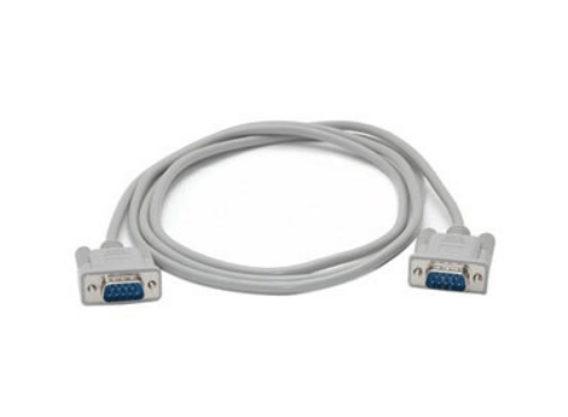 Zebra Kabel Seriell DB9-Hane - DB9-Hona - GK420D 1.8m DB9 DB9 Grå