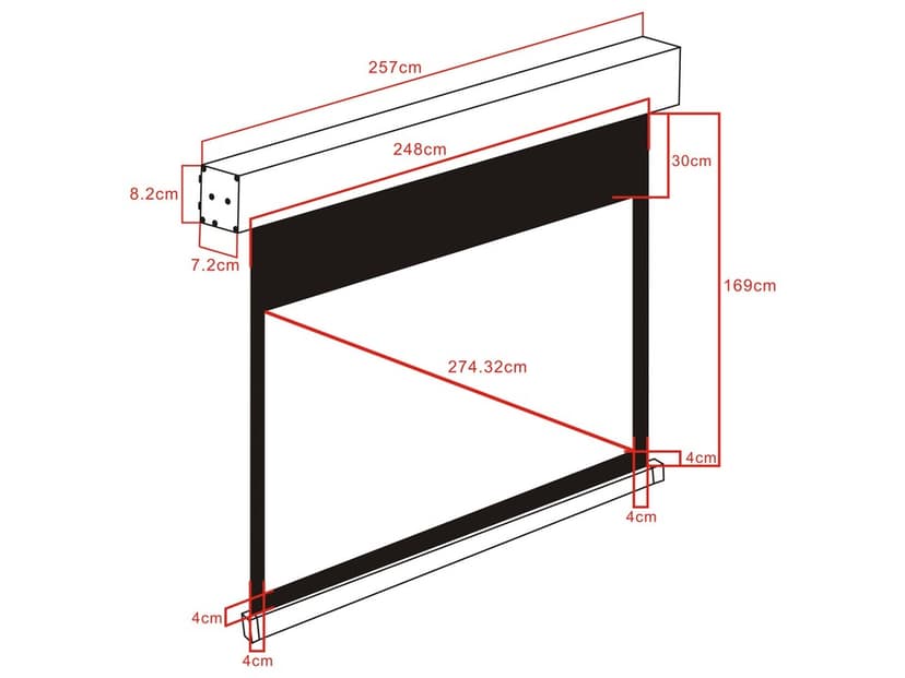 Multibrackets M Motorized Projection Screen Deluxe