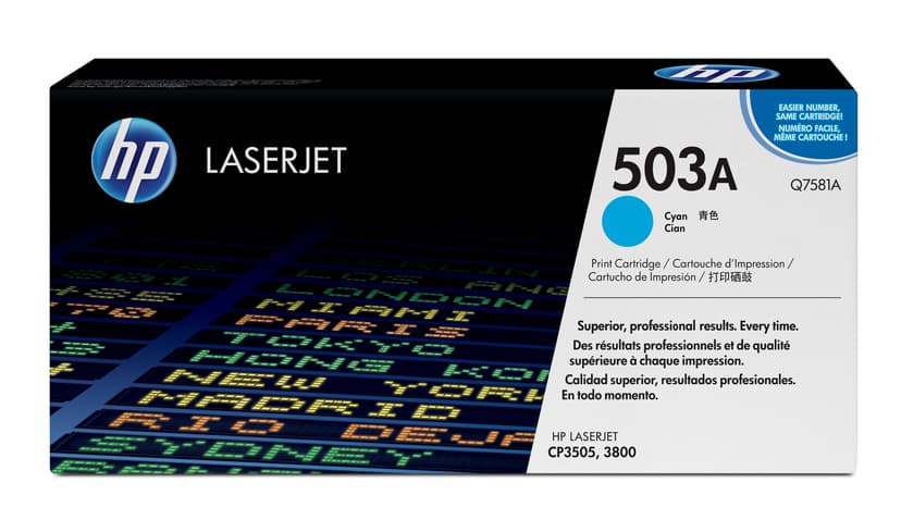 HP Toner Cyan 503A 6K - Q7581A