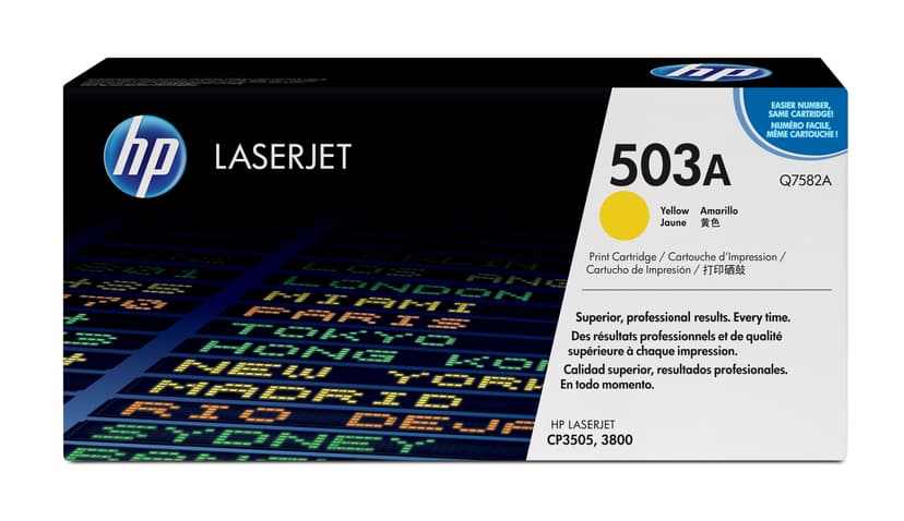 HP Värikasetti Keltainen 503A 6K - Q7582A