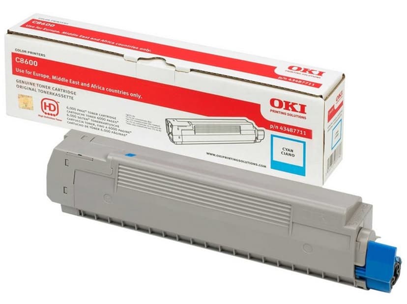 OKI Värikasetti Syaani - C8600