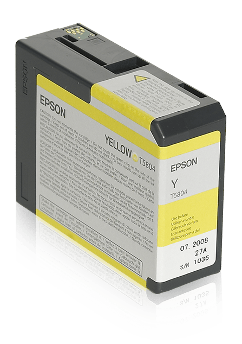 Epson Blekk Gul T5804 - PRO 3800