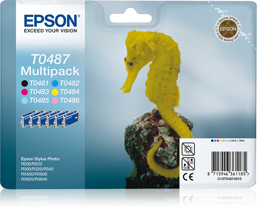 Epson Blekk Multipack T048 - R300