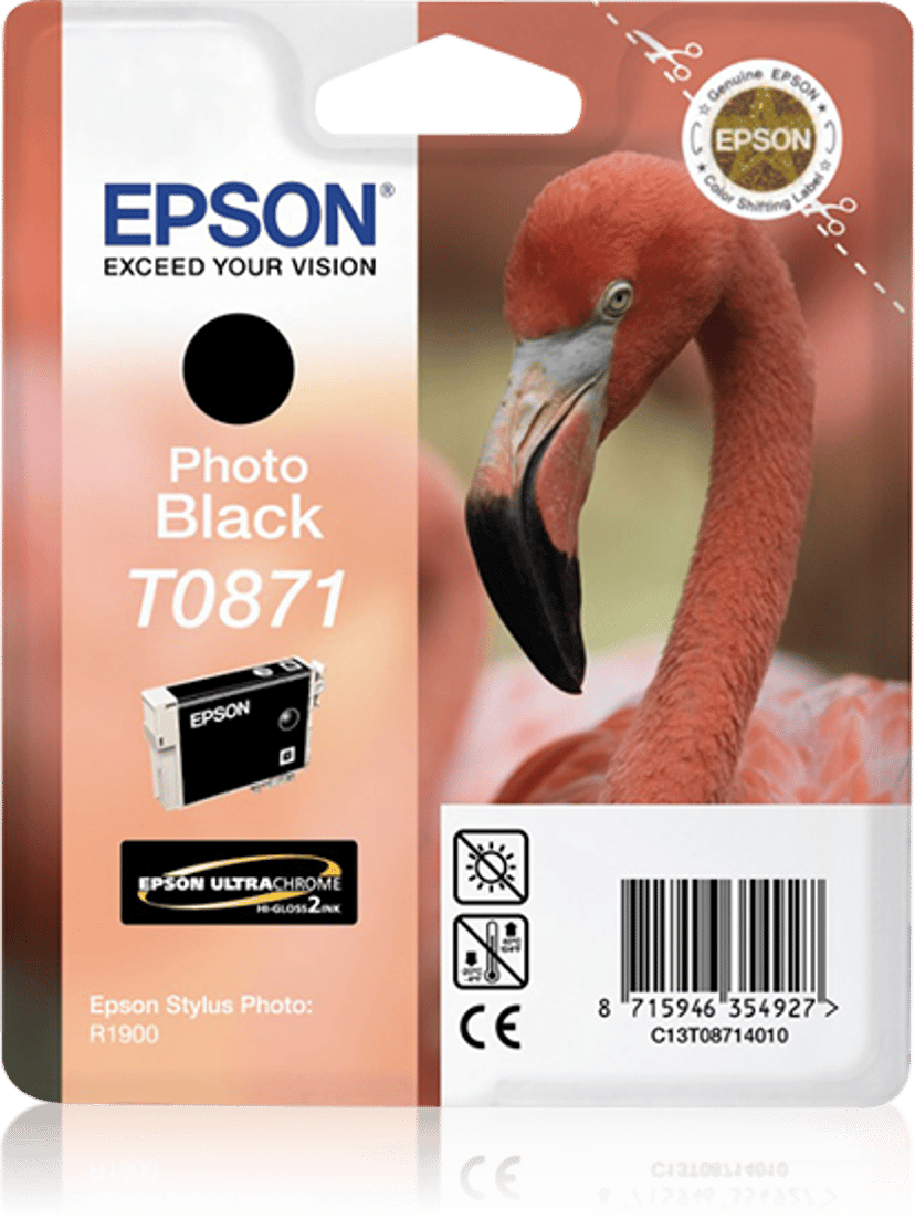 Epson Inkt Foto Zwart T0871 - R1900
