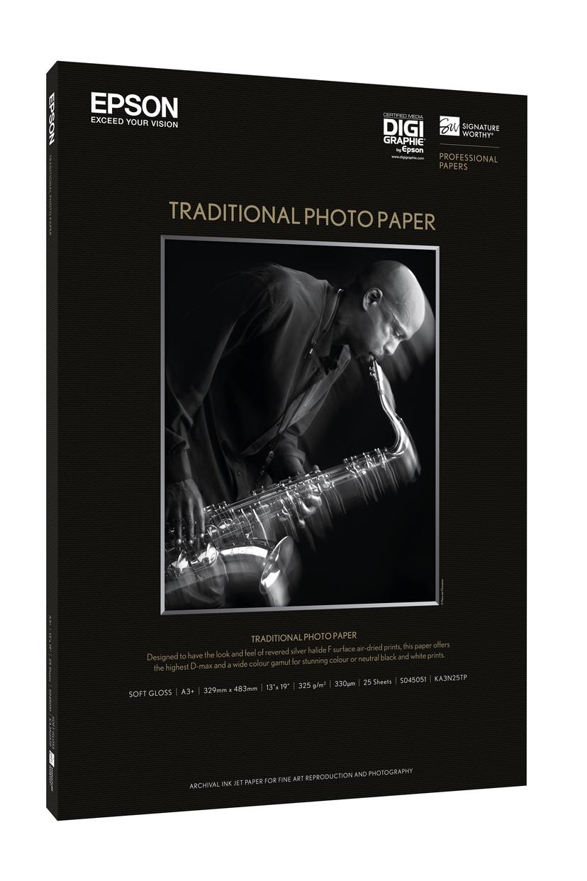 Epson Papper Photo Traditional A3+ 25-Ark 330g